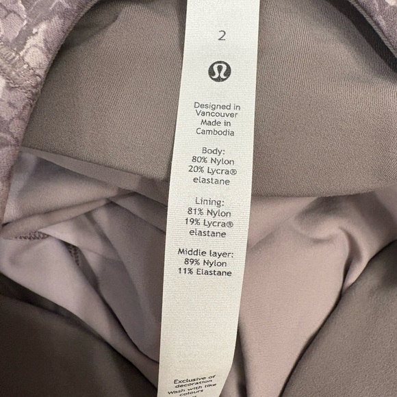 Lululemon Align Tank Top Waist Length Hideaway Camo Lunar Rock Nulu Multi Size 2 - Picture 8 of 13